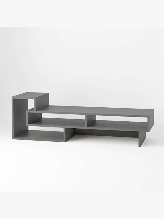 Έπιπλο Τηλεόρασης Tetra Γκρι Μ136.7xΠ40xΥ42cm