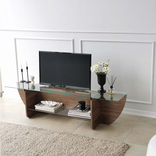 TV-Ständer Lily Walnuss M158xP35xH40cm