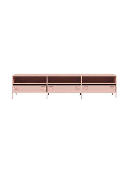 TV Stand Metal Pink L202xW39xH43.5cm