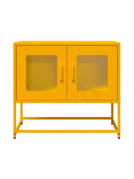TV-Ständer Aus Metall Gelbe Senf Farbe M68xT39xH60.5cm
