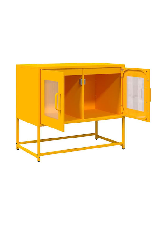 TV-Ständer Aus Metall Gelbe Senf Farbe M68xT39xH60.5cm