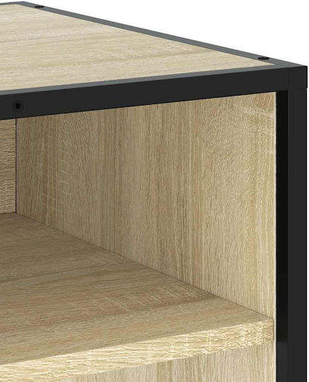Stand TV Din Metal Și Lemn Maro L270xA40xÎ46cm