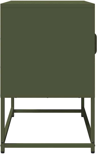 Metal TV Stand Olive Green Green 68x39x60.5cm