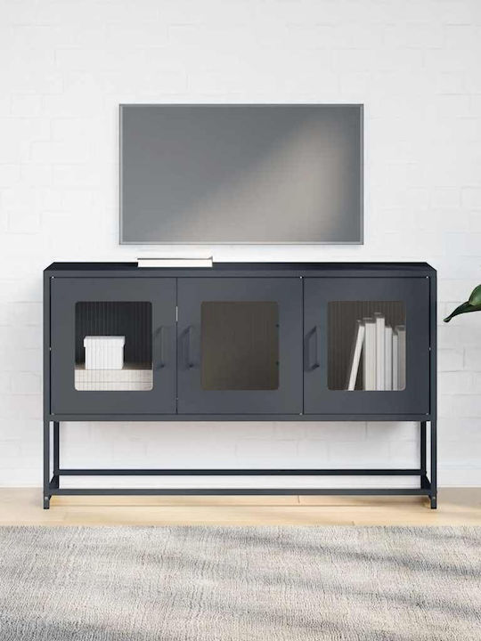 Metallic Anthracite TV Stand L100.5xD39xH60.5cm