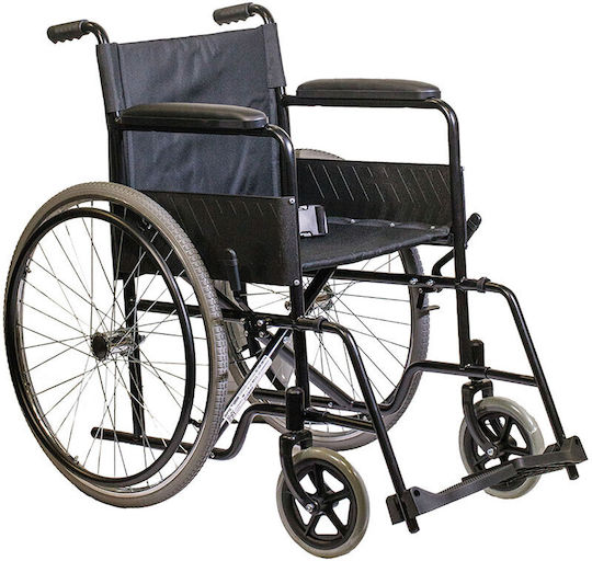Mobiak Basic I Wheelchair 24" Folding Simple Type with Simple Back 46cm 0804453 Black