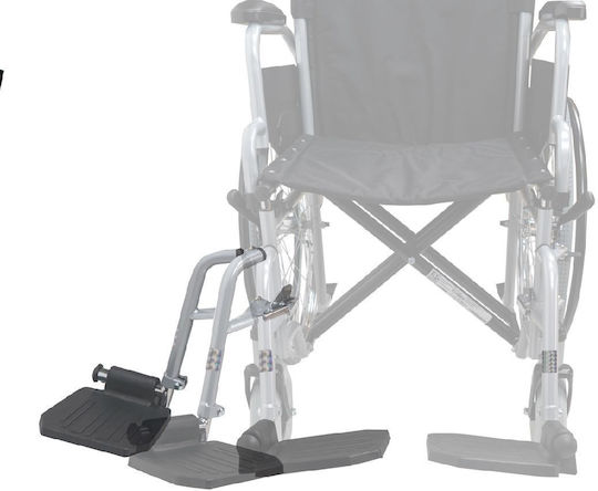 Mobiak Gemini Wheelchair 24" Folding Simple Type with Simple Back 46cm Silver