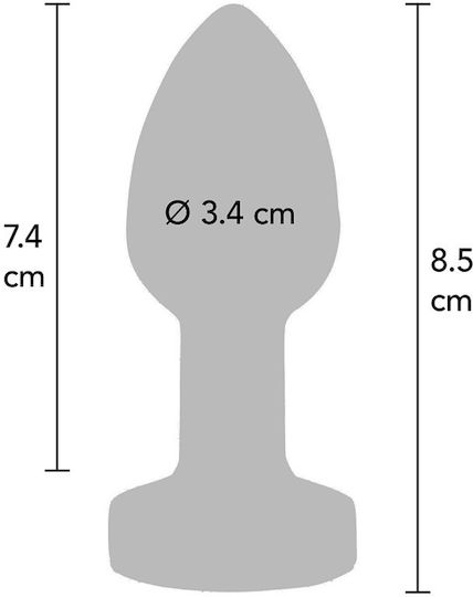 ToyJoy Anal Plug mit Vibration Mittel Silber