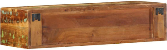 TV Stand from Solid Wood Beige 80x30x19 cm