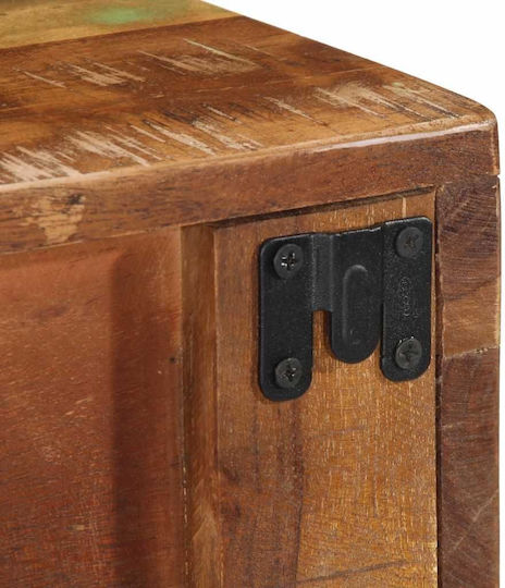 TV Stand from Solid Wood Beige 80x30x19 cm