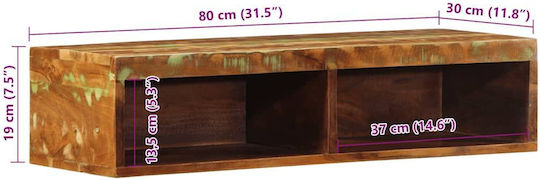 Шкаф за телевизор Raw Mango Wood Д80xШ30xВ19см