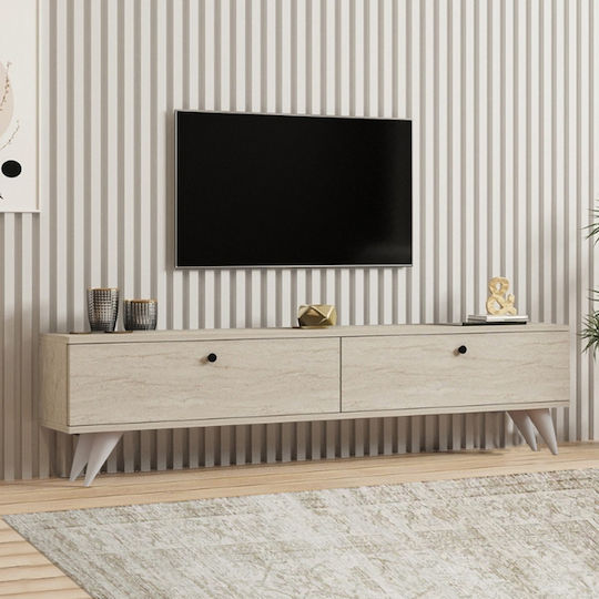TV Stand Paris Travertine L160xD25xH35cm