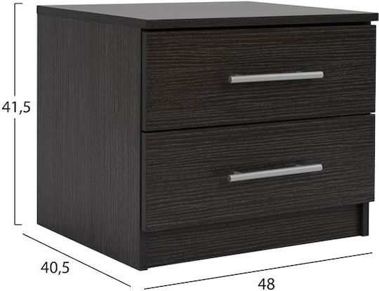 Комод Chelsea Дървен Венге 48x40.5x41.5см