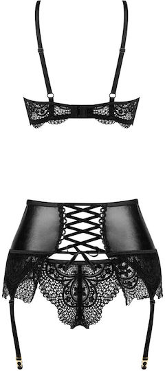 Beauty Night Sexy Dessous-Set Schwarz