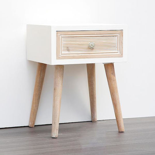Wooden Brown Bedside Table 35x30x46.5cm Wooden Brown Bedside Table 35x30x46.5cm