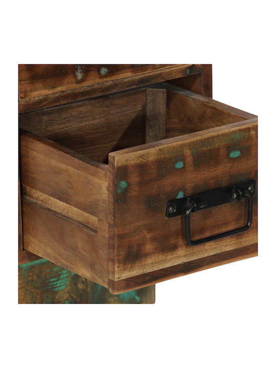 Κομοδίνο από Μασίφ Ξύλο Πολύχρωμο 60x32x80cm