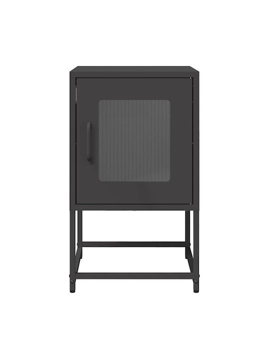 Noptieră Metalică Negru 36x39x60.5cm