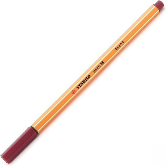 Stabilo Μαρκαδόροι Deep Red (88-50) Σετ 10τμχ