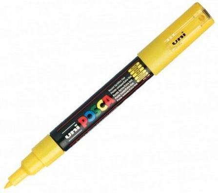Uni-Ball PC-3M Permanent Marker 1.3mm Yellow