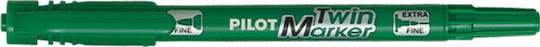 Непремахваем маркер Twin Green Pilot 4902505169632