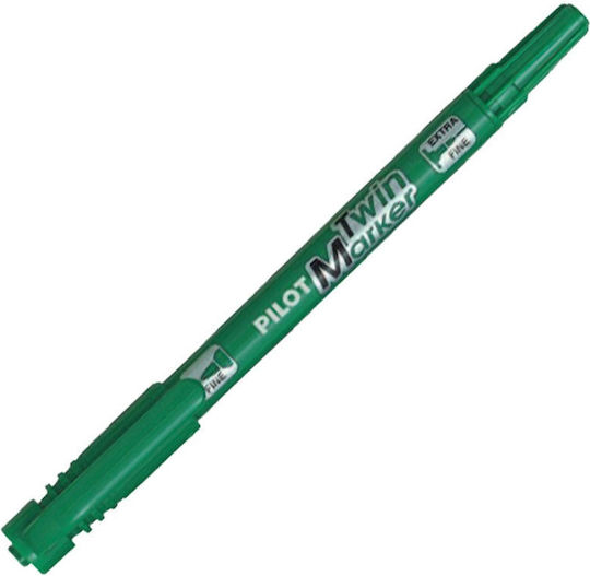 Непремахваем маркер Twin Green Pilot 4902505169632
