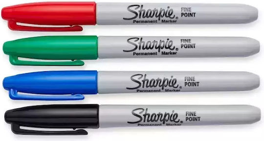 Sharpie Permanent Markers 1mm Multicolour 4pcs