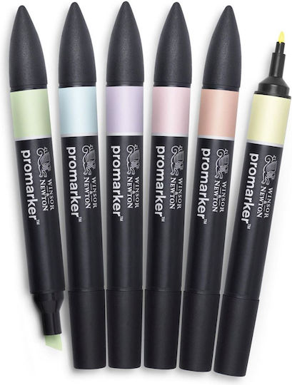 Winsor & Newton Zeichenmarker Mehrfarbig 6Stück