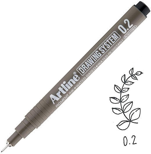 Artline EK-23 Zeichenmarker 0.2mm Schwarz