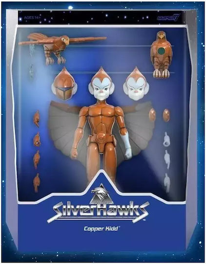 Super7 Silverhawks Ultimates Copper Kidd Action Figure 18cm 4 Pieces