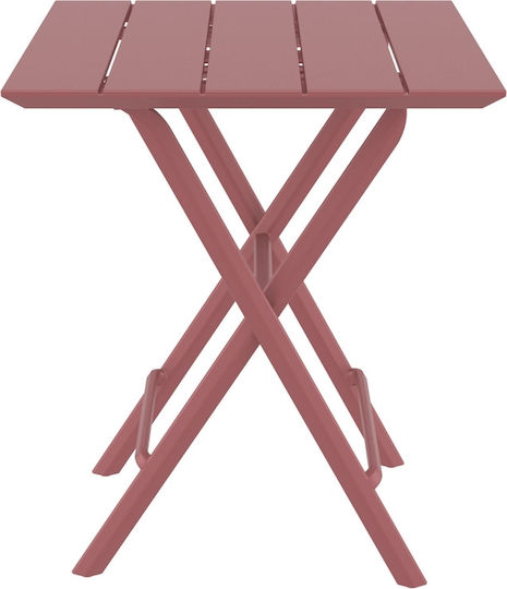Τραπέζι Μπαρ Καφενείου Helen 60x60x74 Marsala Τραπέζι Μπαρ Καφενείου Helen 60x60x74 Marsala