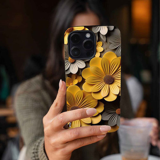 Калъф Sonique 3D Flower Series за Samsung Galaxy Z Flip 4 Жълт