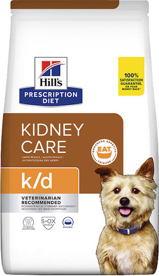 Hill's Prescription Diet Kidney Care K/D 9kg Dry Food for Adult Dogs with Chicken and Rice