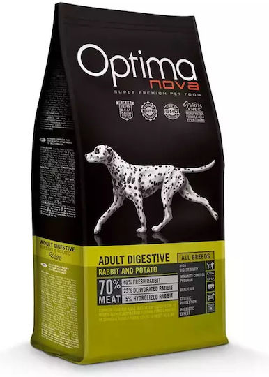 Optimanova Adult Digestive 2kg Ξηρά Τροφή χωρίς Σιτηρά για Ενήλικους Σκύλους με Πατάτες
