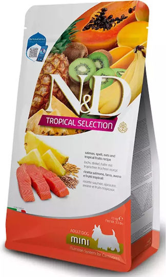 Farmina 1.5kg Dry Food with Few Grains for Adult Small Breed Dogs with Salmon