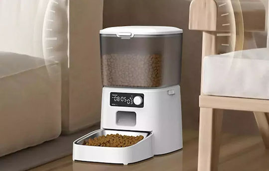 Oneisall Pro Automatic Feeder for Dog & Cat 16.75cm in White Color