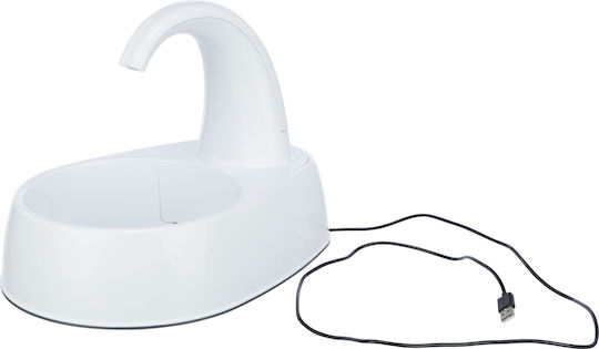 Trixie Automatic Plastic Waterer / Fountain for Dog & Cat 2.5lt 35cm in White Color