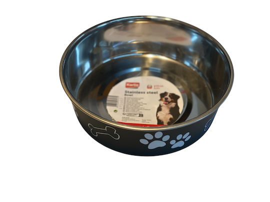 Karlie Stainless Steel Food & Water Bowl for Dog & Cat 2.2lt 23cm