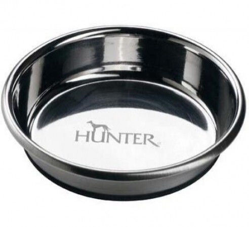 Hunter Edelstahl Stainless Steel Bowl Food for Dog & Cat 2.7lt 12cm in Silver Color
