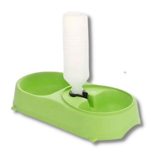 Dozator de apă automat anti-alunecare și anti-scăpare pentru animale de companie, verde