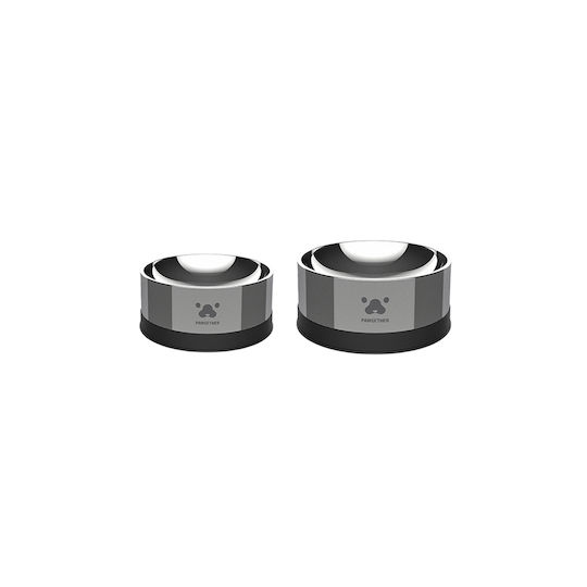 Pawgether Stainless Steel Food and Water Bowl for Dog and Cat 2 x 400ml Dimensions