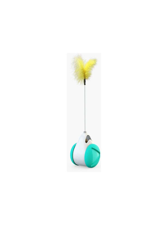 Pet Interest Balance Car Toy Cat Toys Stick with Catnip 6.3x5.7x8.2cm Black