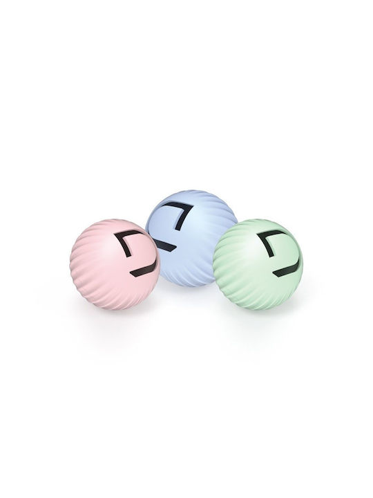 Dogness Cat Rolling Ball Katzenspielzeug Ball Hellblau 3 Stk 3Stück