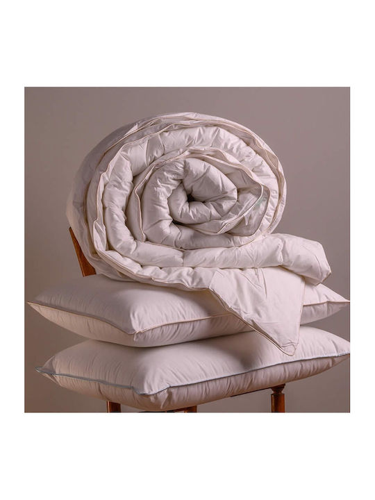 Melinen Πάπλωμα Μονό με Γέμιση Microfiber 160x240εκ. 300 Gsm White 300 GSM 9 togs