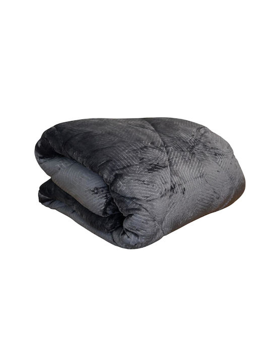 Linea Home Κουβερτοπάπλωμα Υπέρδιπλο 220x240εκ. Γκρι