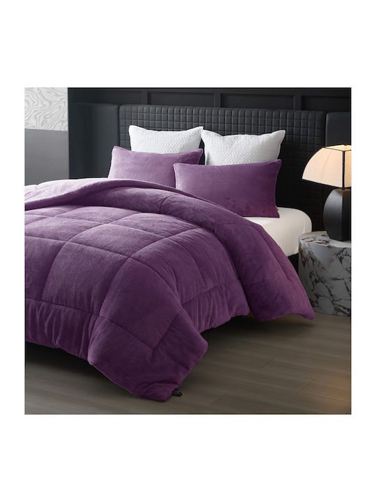 Liolios Home Duvet Cover Queen 220x240cm Cassiano Purple