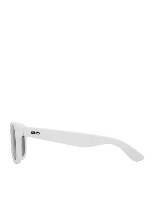 iTooTi Unbreakable Square Baby Kids Sunglasses with Polarized Lenses White for 6-24 Months