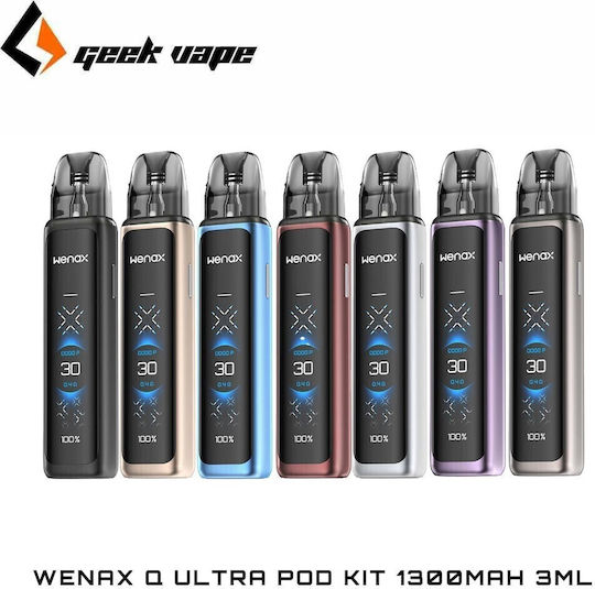 Geek Vape Wenax Q Pod Kit 3ml με Ενσωματωμένη Μπαταρία 1300mAh Champagne Gold