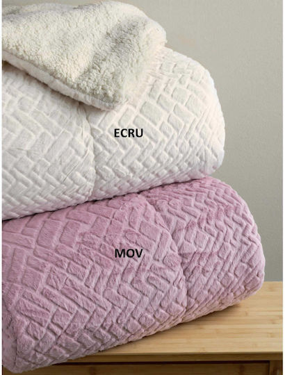 Palamaiki Комбинирано одеяло Единично 160x220бр Mozza Mov 720Gsm
