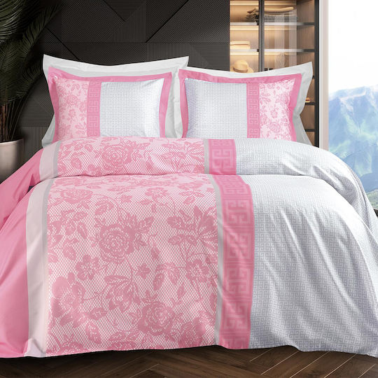 Makis Tselios Home Комплект Пухено Куинсайз 240x250бр Amaze Розов 3бр