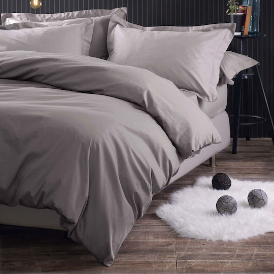 Rythmos Duvet Set Queen 220x240cm Scenario Beige-grey 3pcs 380 GSMGsm
