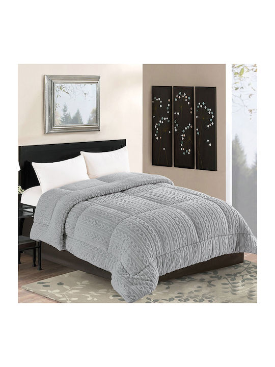 Silk Fashion Duvet Cover Queen 220x240cm Braid Grey 780 GSMGsm